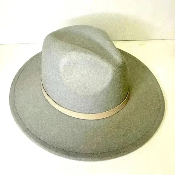 🩶Unbranded Beautiful Heather Gray Women’s Brimmed Hat/Fedora EUC 🩶 - Picture 7 of 14
